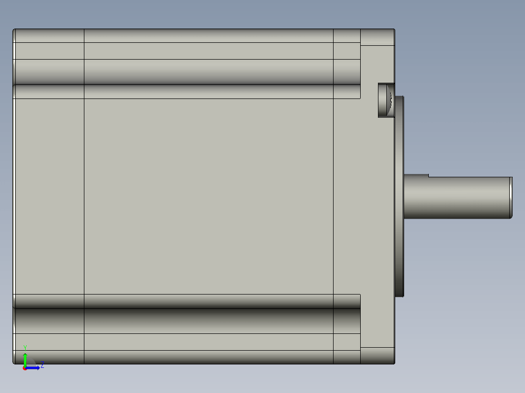 YK60HB65-05A  60mm两相步进电机（3D）