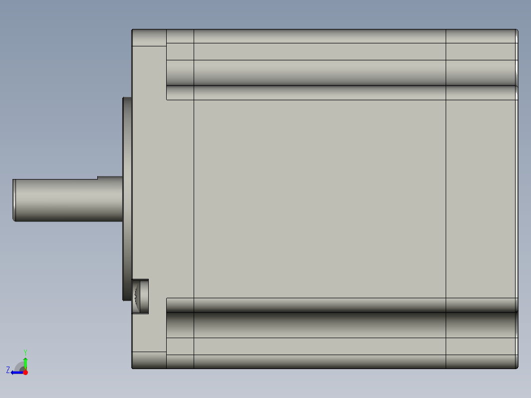 YK60HB65-05A  60mm两相步进电机（3D）