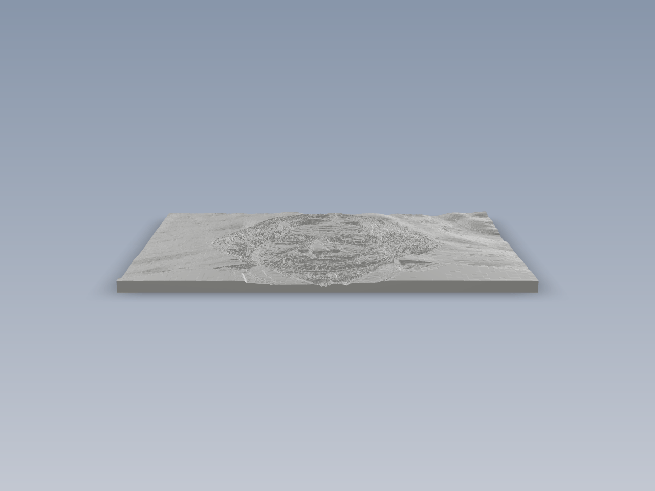 APJ Abdul Kalam 博士的 Lithophane 3D 打印模型