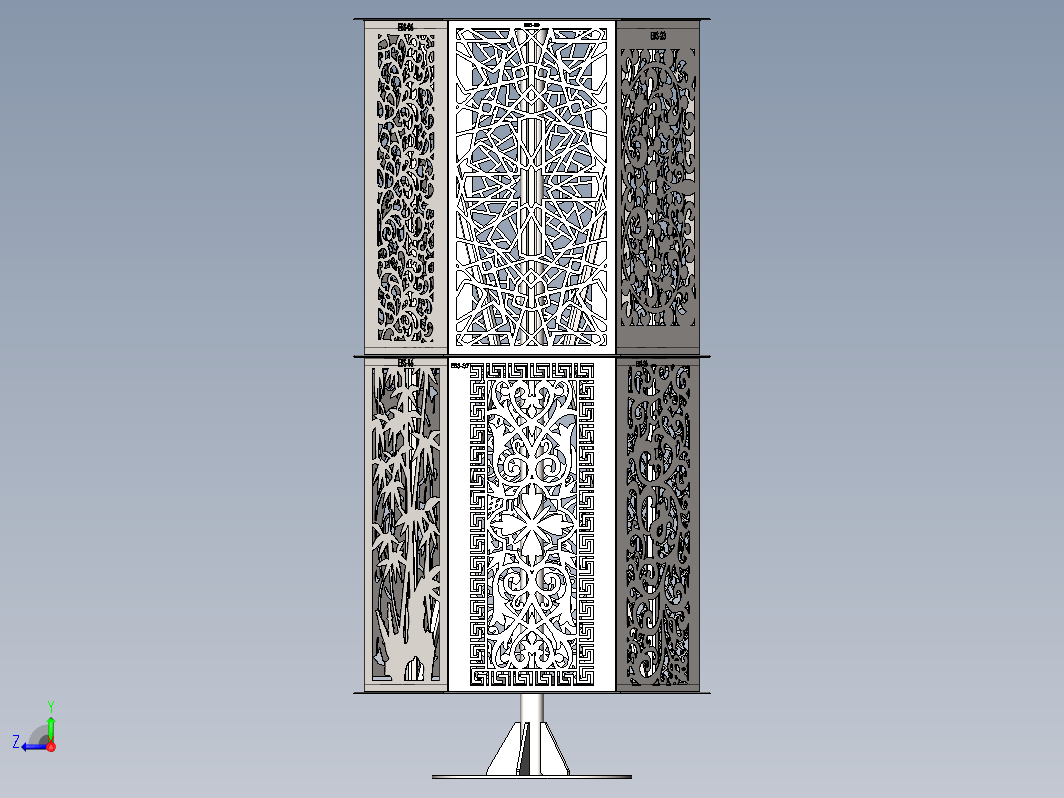 旋转式展示架