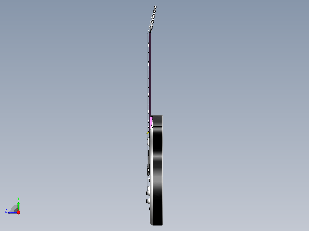 Solidworks设计的电吉他