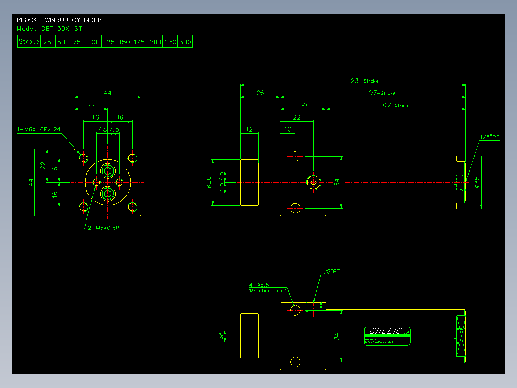 气缸 DBT30