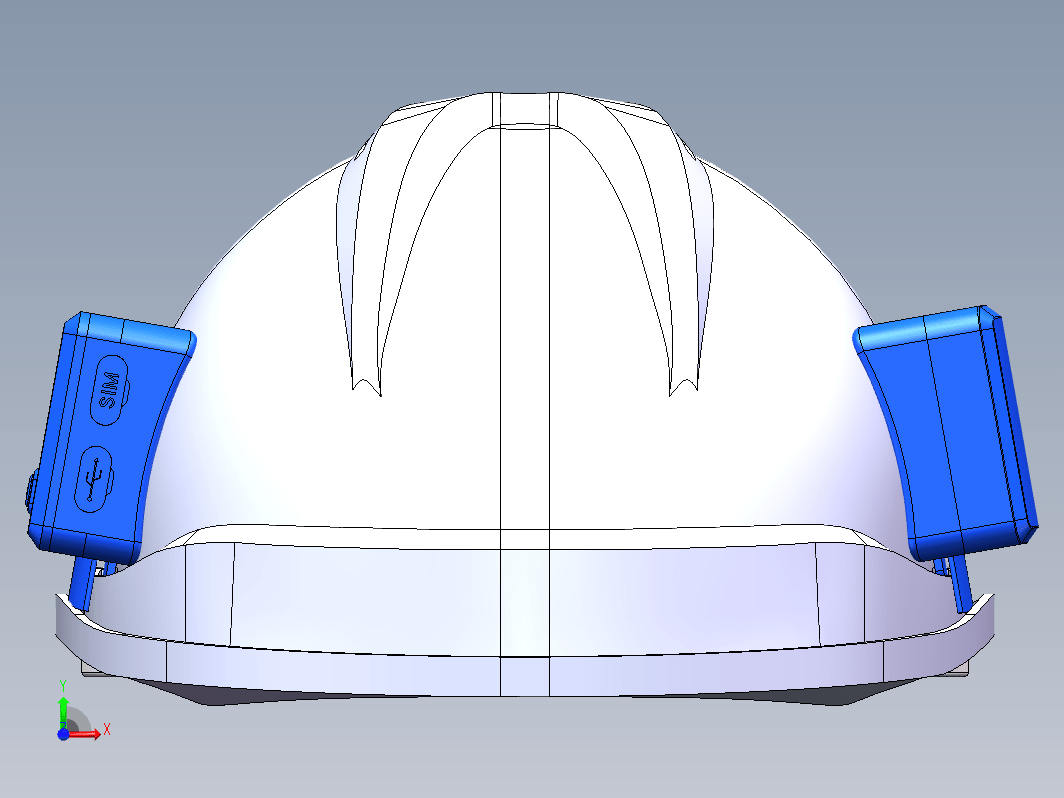 智能安全帽三维SW2021带参