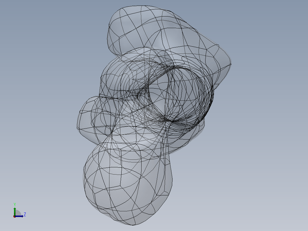 3D 扫描文件的股骨模型