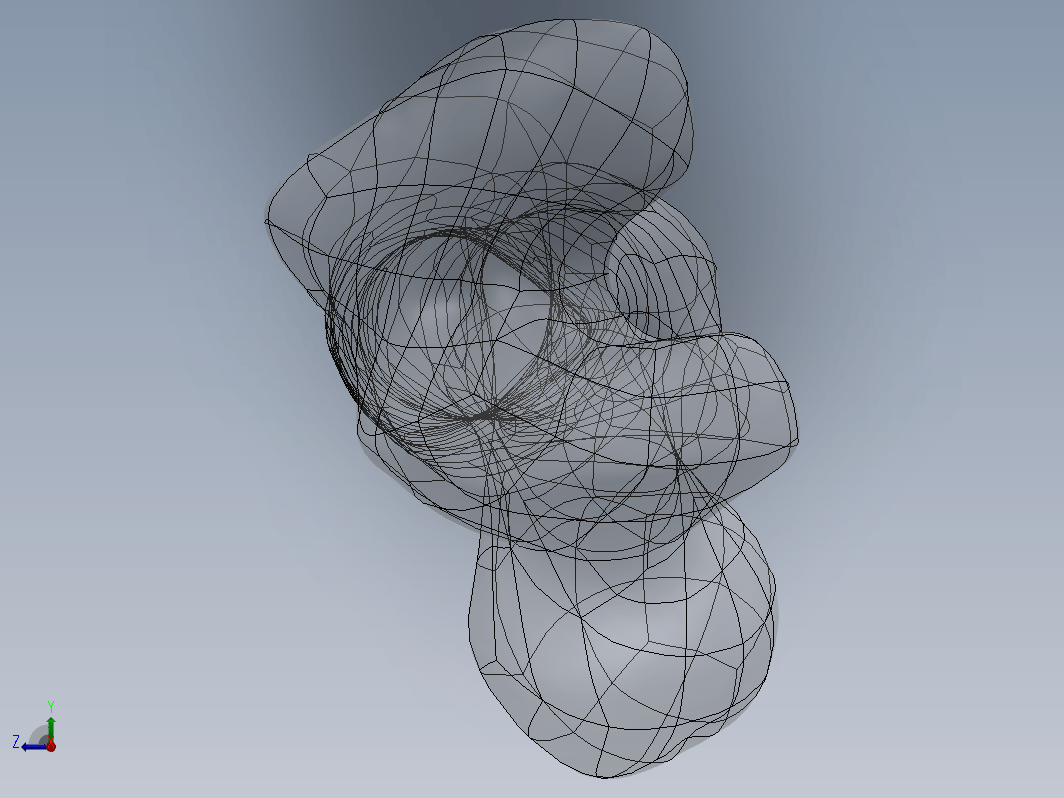 3D 扫描文件的股骨模型