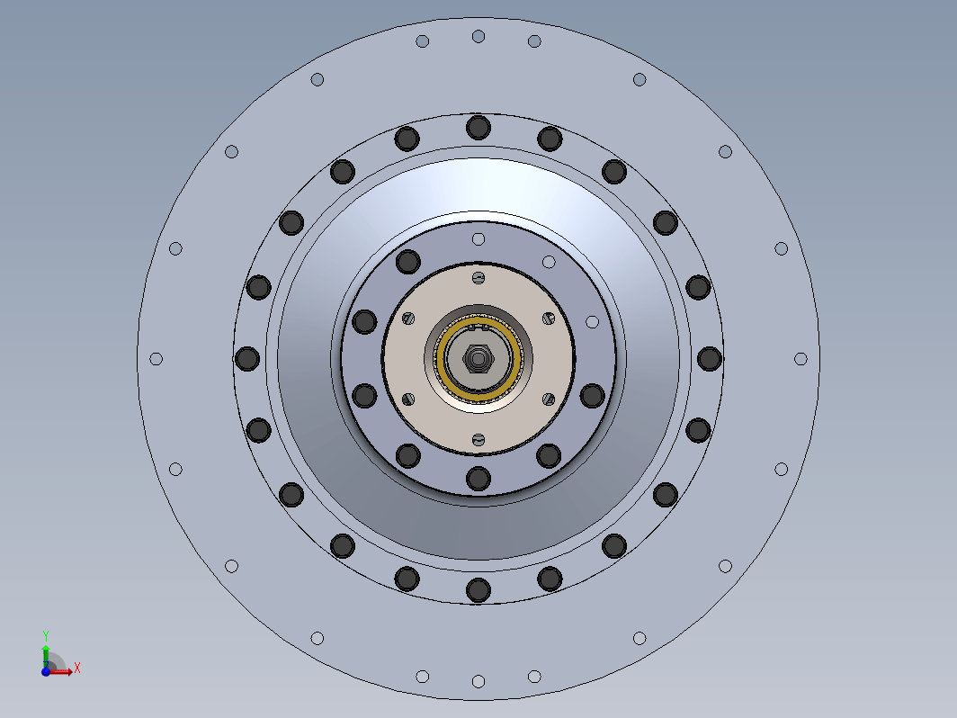 喷气发动机动力输出齿轮箱3D数模图纸 Solidworks设计 附X_T格式