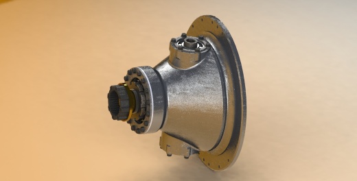 喷气发动机动力输出齿轮箱3D数模图纸 Solidworks设计 附X_T格式缩略图