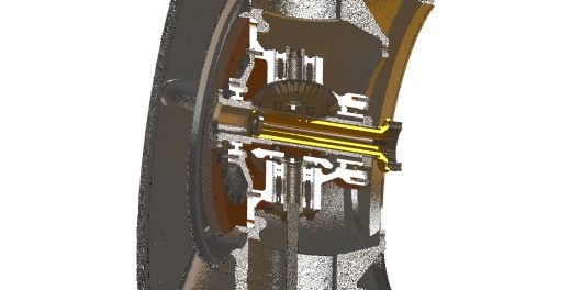 喷气发动机动力输出齿轮箱3D数模图纸 Solidworks设计 附X_T格式缩略图