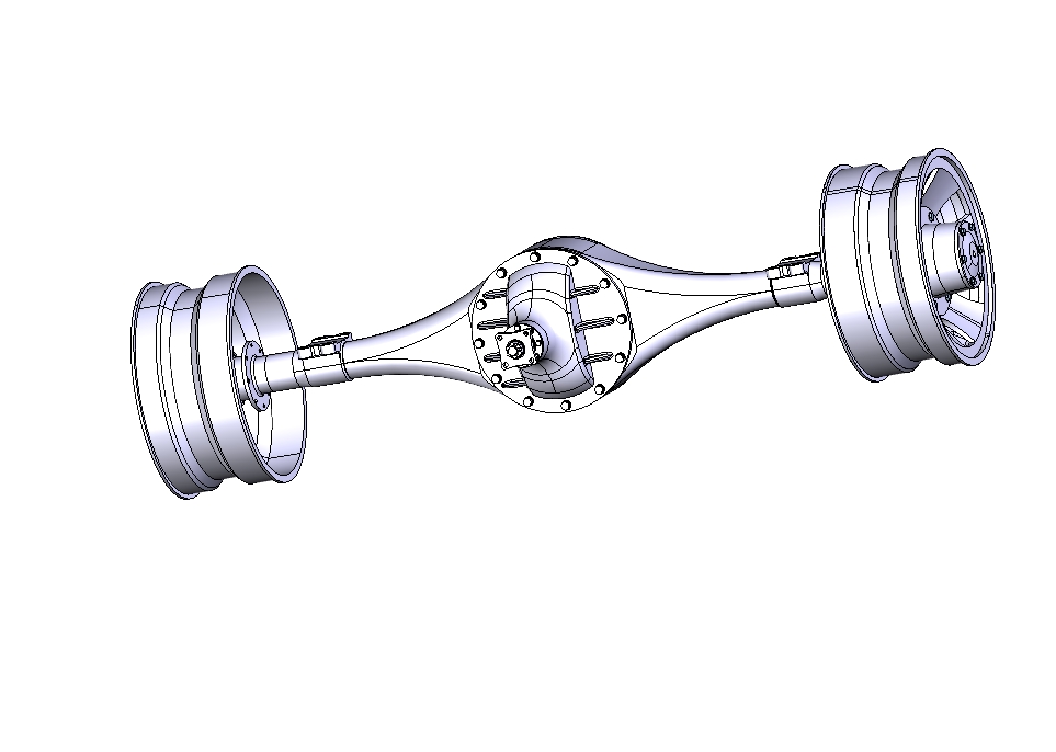 江淮征途皮卡驱动桥优化设计三维CatiaV5R20带参+CAD+说明书