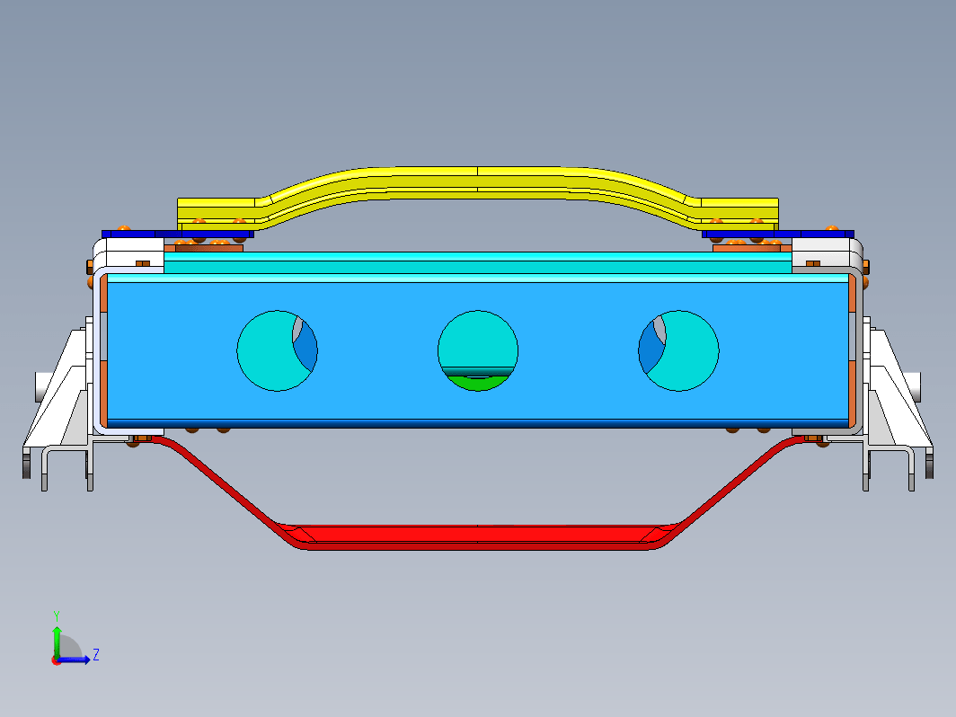 中型货车车架模型三维CatiaV5R21无参+CAD+说明书