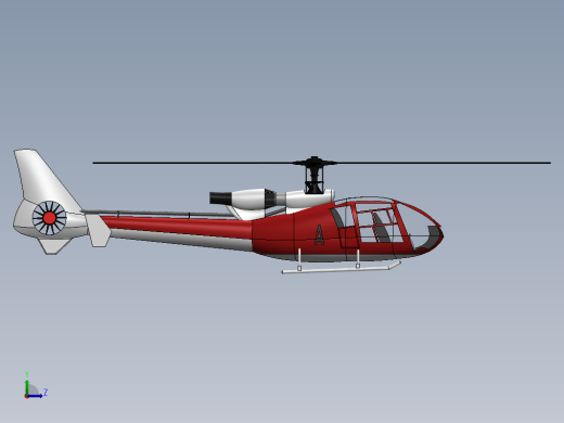 直升机 Aerospatiale gazelle缩略图