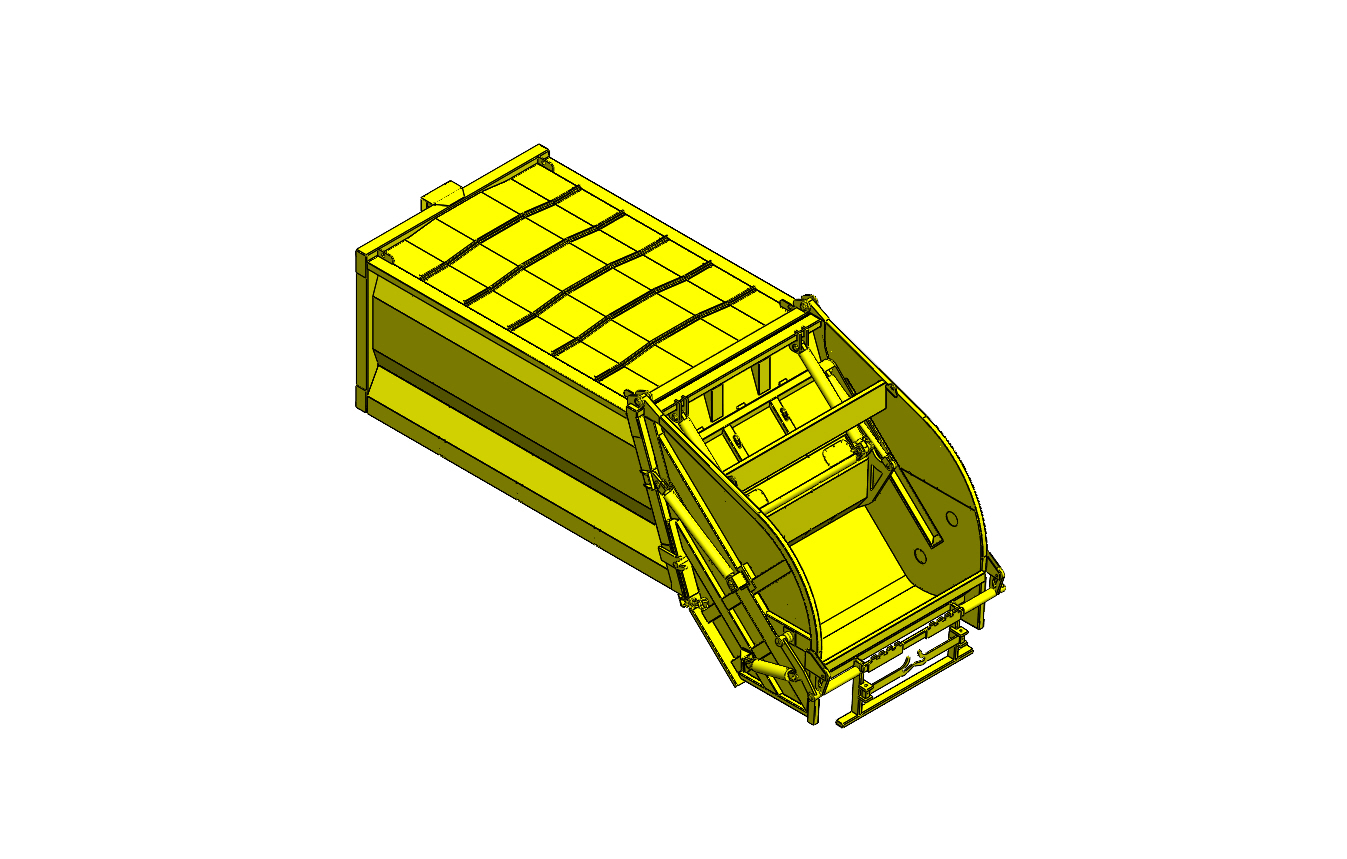 垃圾车垃圾压实箱