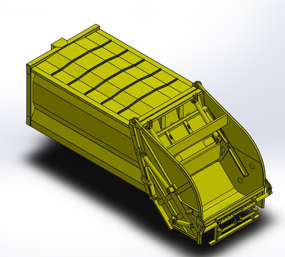 垃圾车垃圾压实箱
