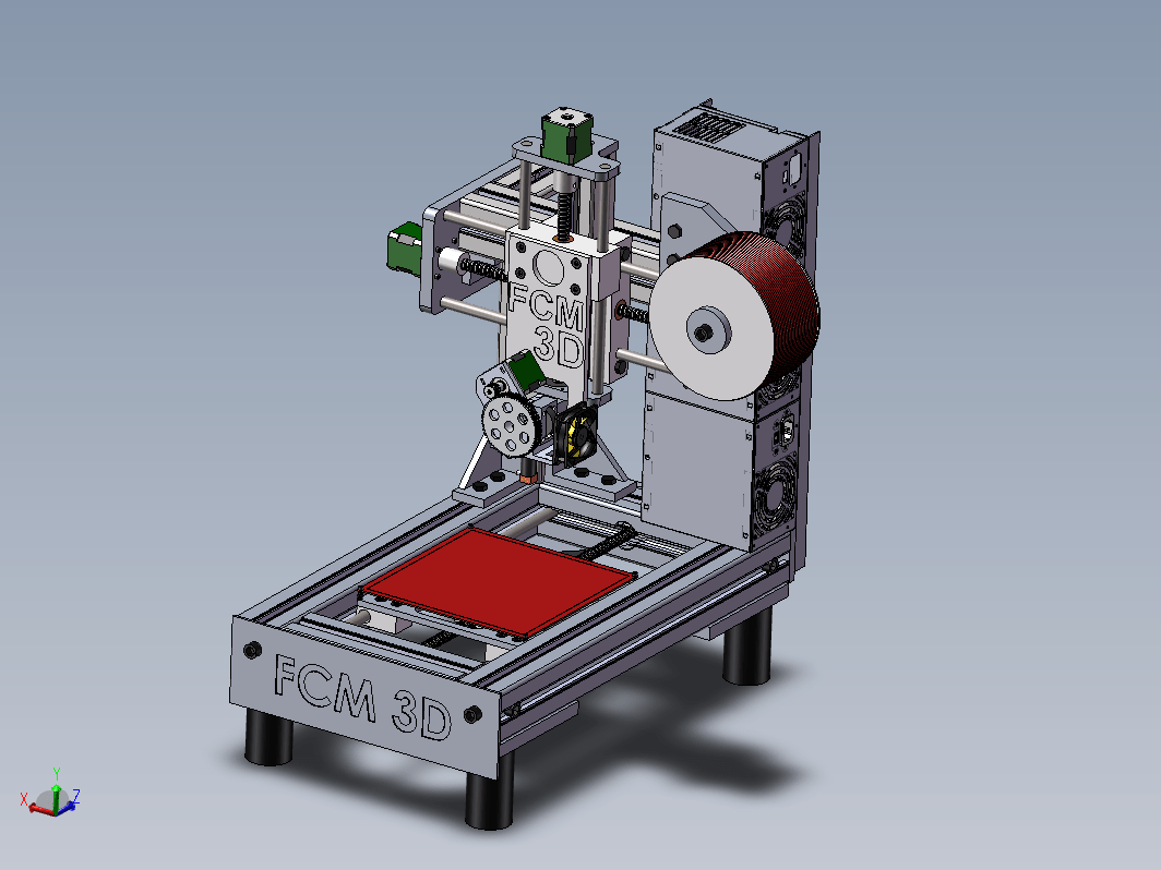 B44-台式3D复制机（SW设计）