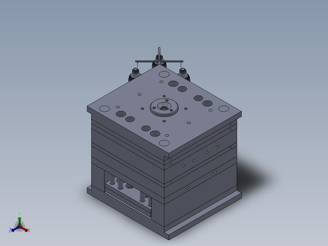 灯泡外壳制作的注塑模具设计模型