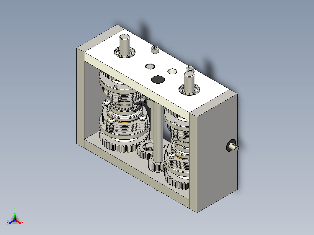 gearbox with clutch带离合器的变速箱