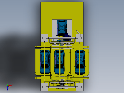 多层垂直升降立体停车库的结构设计三维SW2014带参+CAD+说明书缩略图
