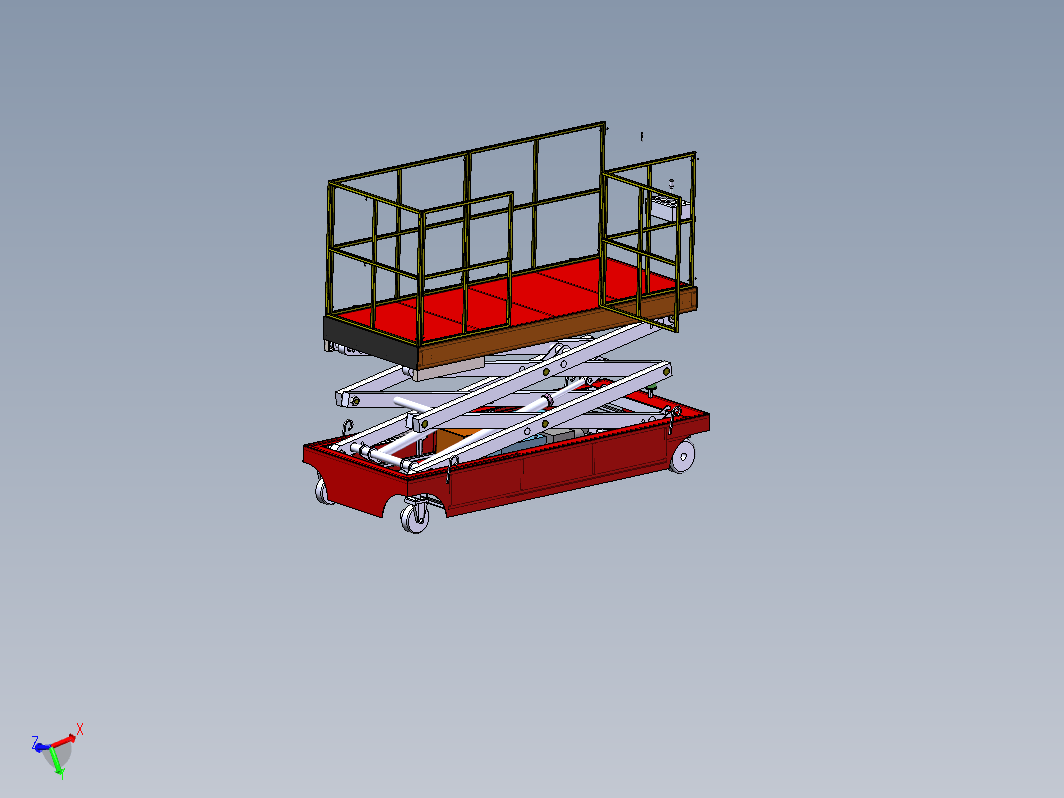 液压车升降工作平台