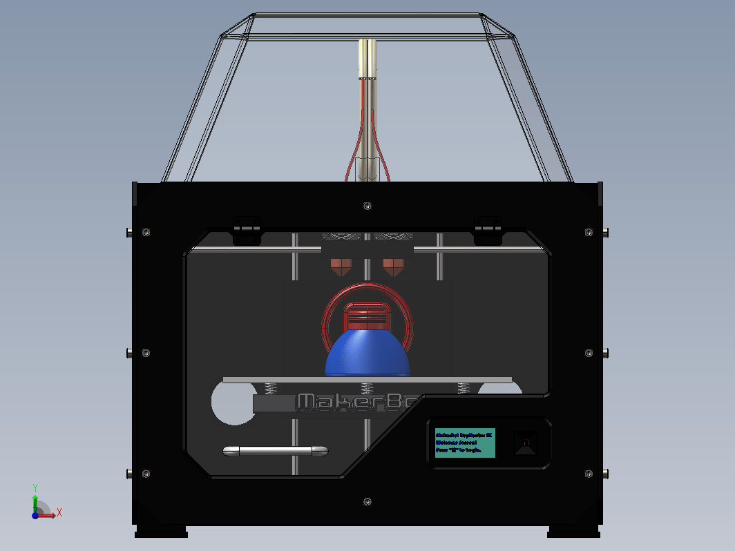 B43-双喷头3D打印机MakerBot Replicator 2X