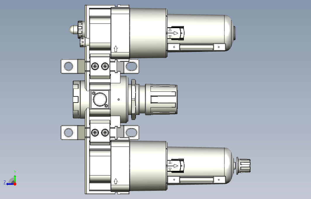 气源处理元件三点式组合3D-NC-500-10-MG系列