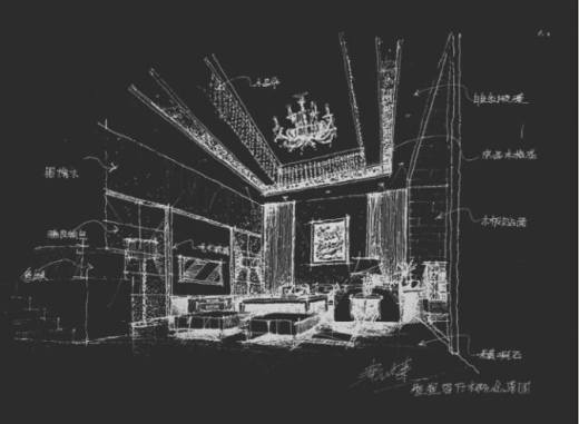 中式别墅施工图及效果图的CAD图缩略图