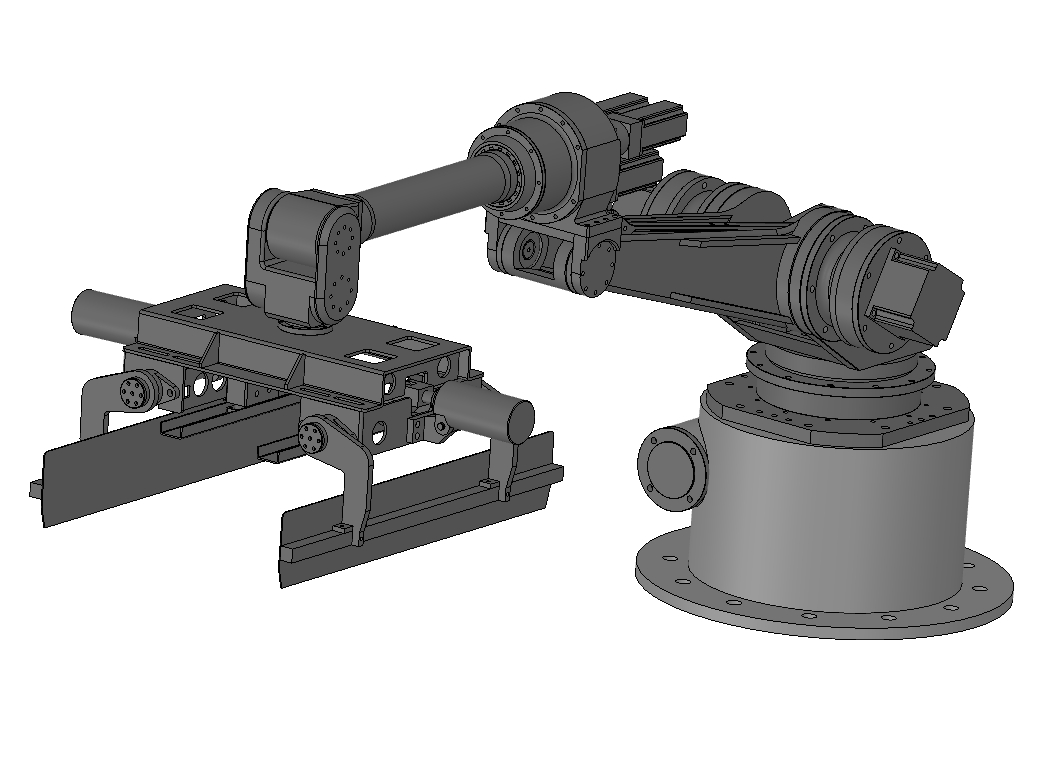 物料搬运机器人结构设计六轴机械手三维SW2016无参+CAD+说明书