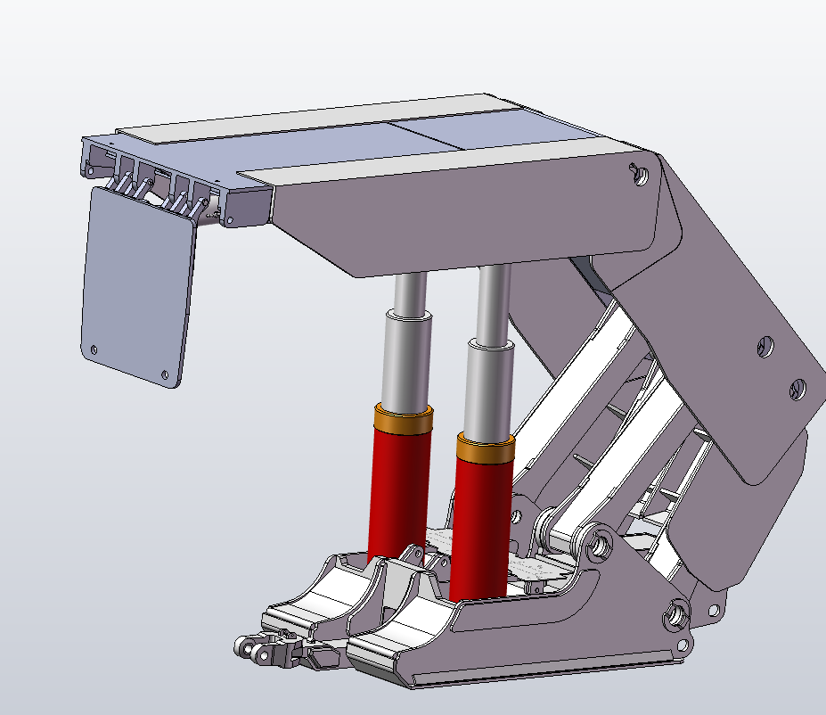 6号矿液压支架结构设计三维SW2011带参+CAD+说明书