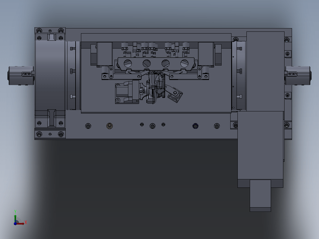 发动机排气歧管精密液压工装夹具