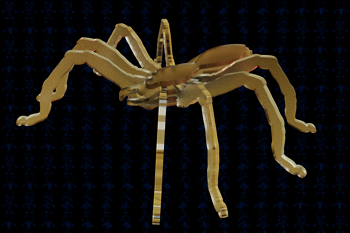 scrollsaw spider蜘蛛玩具拼装模型