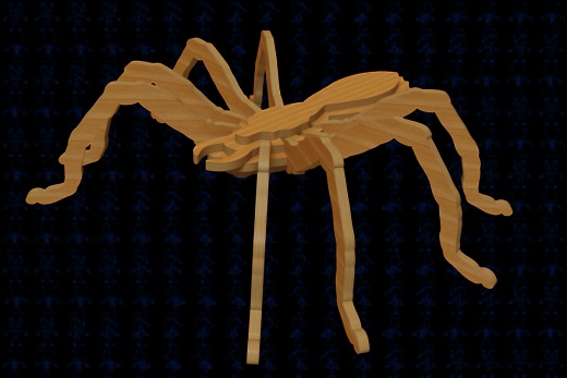 scrollsaw spider蜘蛛玩具拼装模型缩略图