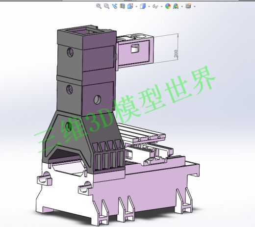 (B0139)立式加工中心光机模型缩略图