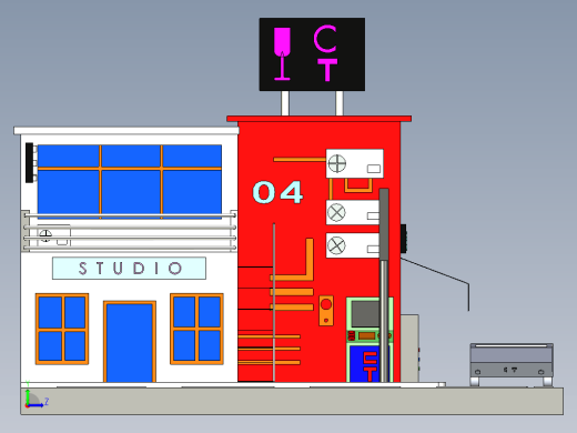 STUDIO CONCEPT街边店面模型缩略图