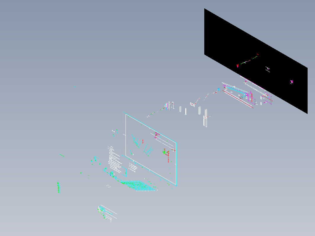 爬坡输送机CAD