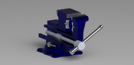 虎钳台钳卡钳-assembly-of-bench-vice-in-solidworks-1 5 SW缩略图