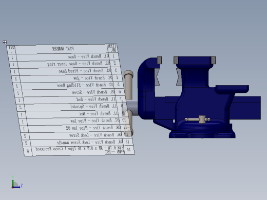 虎钳台钳卡钳-assembly-of-bench-vice-in-solidworks-1 5 SW缩略图