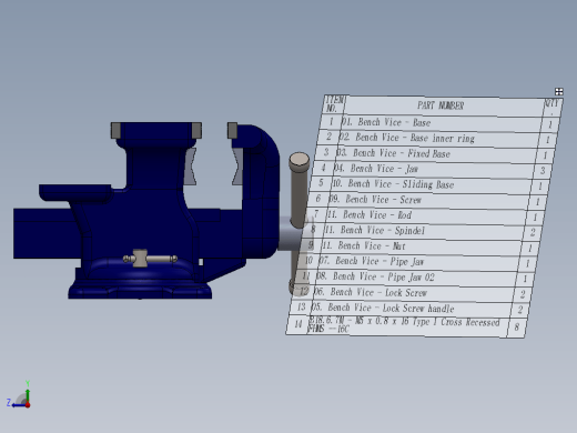 虎钳台钳卡钳-assembly-of-bench-vice-in-solidworks-1 5 SW缩略图