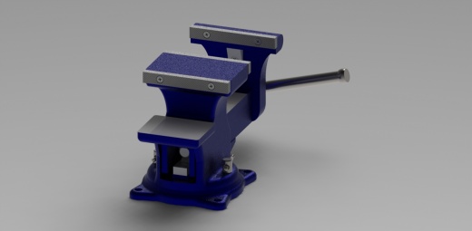 虎钳台钳卡钳-assembly-of-bench-vice-in-solidworks-1 5 SW缩略图