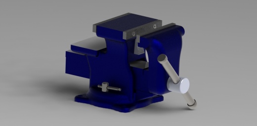 虎钳台钳卡钳-assembly-of-bench-vice-in-solidworks-1 5 SW缩略图