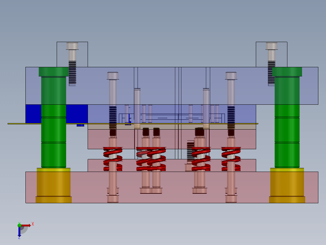 冲压模具 blanking-die-with-movable-stripper-plate SW