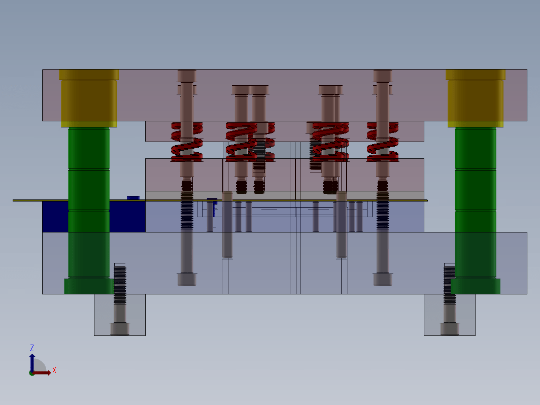 冲压模具 blanking-die-with-movable-stripper-plate SW