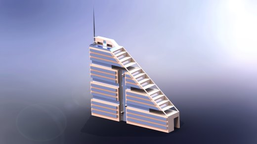 三角形大楼模型缩略图
