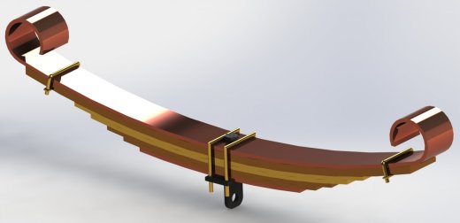 板簧结构模型 Leaf Spring