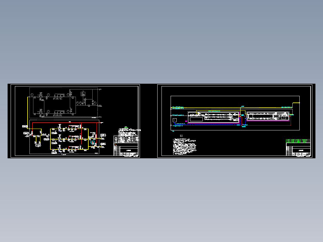 天然气场站工艺流程图CAD图纸