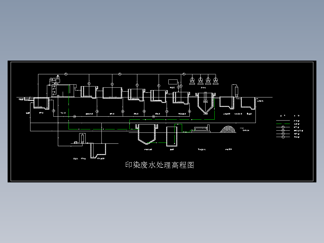 印染废水处理高程图