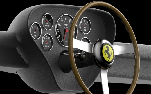 法拉利 Ferrari 250 gto 跑车3D图纸缩略图