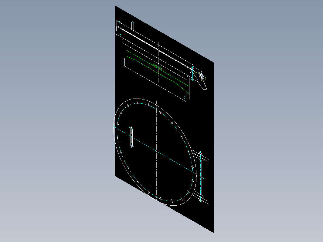 HG21517-95回转盖带颈平焊法兰人孔 B-RF-600-1.6