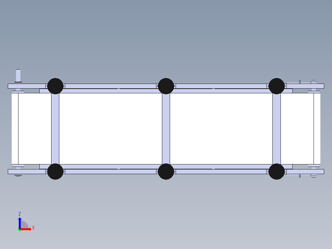 F0699-皮带式输送机sw模型图纸