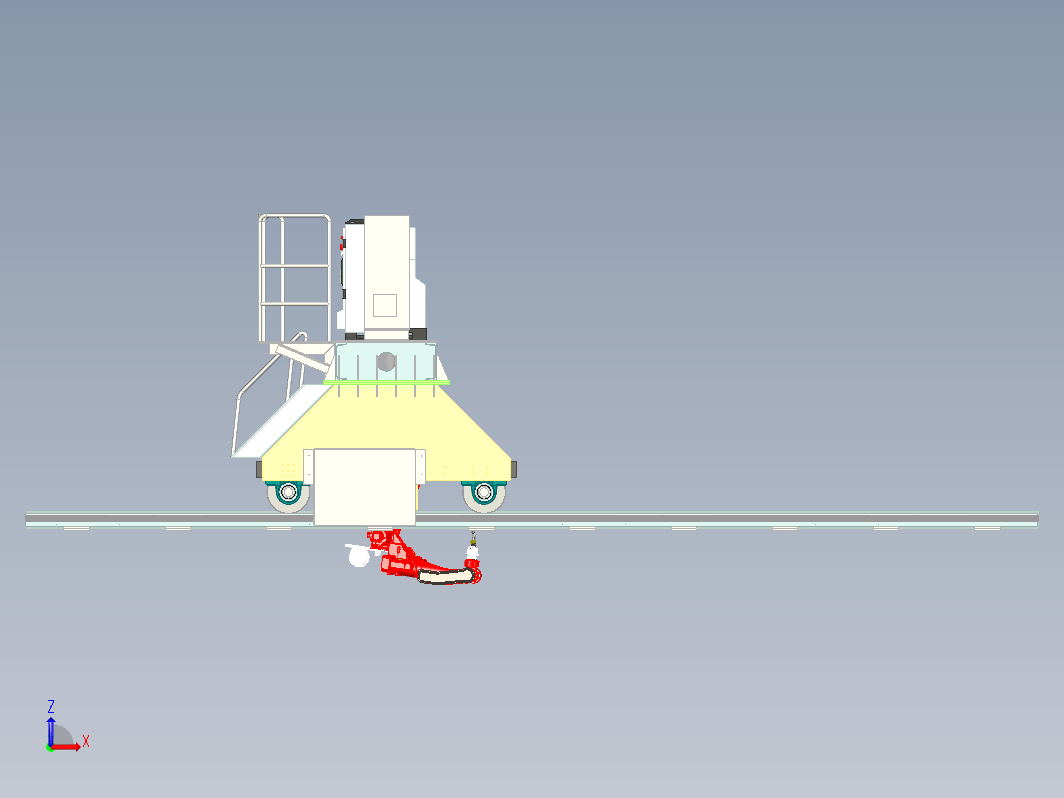 滚轮导轨大型移动龙门机器人焊接设备设计