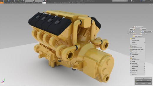 V8涡轮增压柴油机模型缩略图
