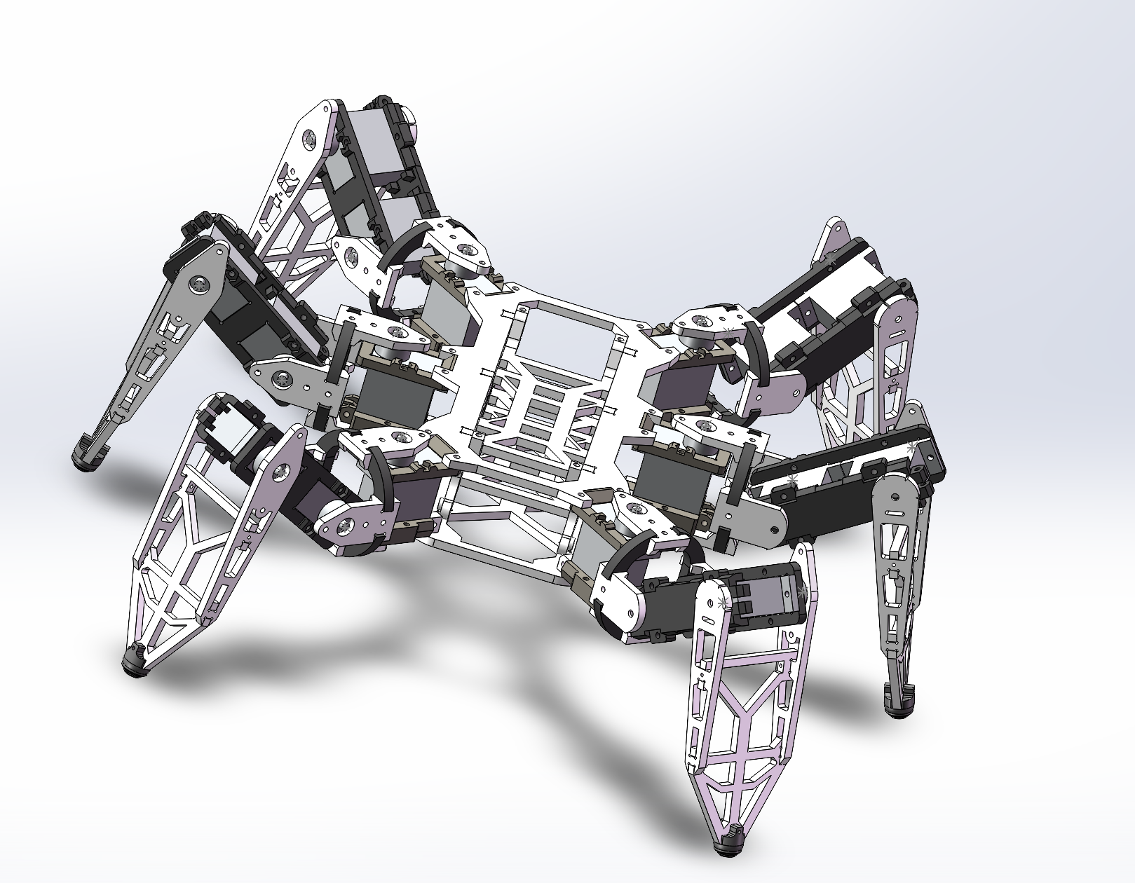 六足蜘蛛爬行机器人 Hexapod robot